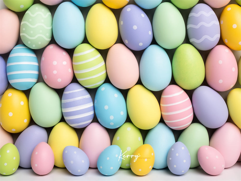 Kate Pastellfarbener Osterei-Hintergrund Ostern von Kerry Anderson - Kate Backdrop.de