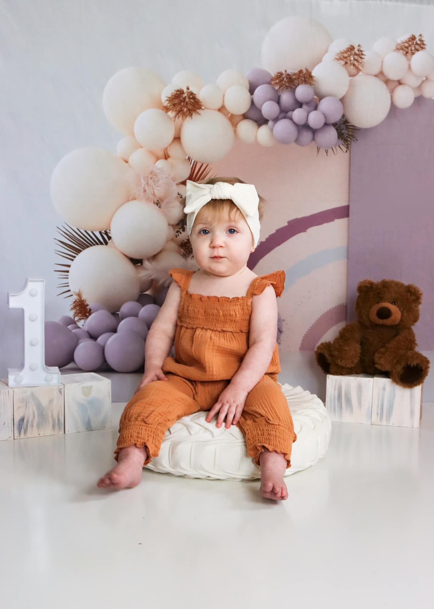 Kate Lila Boho Luftballons Hintergrund Cake Smash Party von Uta Mueller Photography - Kate Backdrop.de