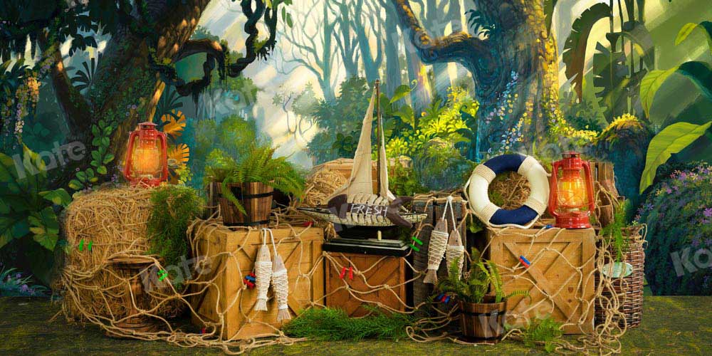 Kate Sommer Hintergrund Wald Junge von Emetselch - Kate Backdrop.de