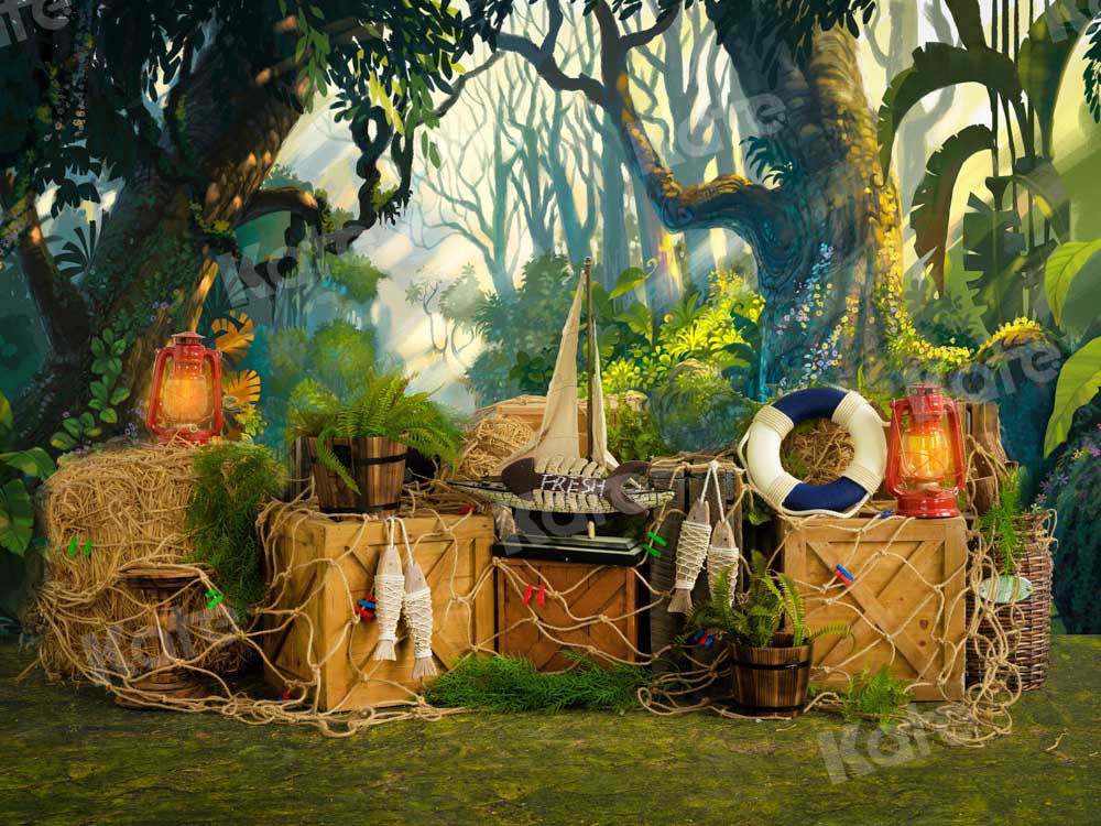 Kate Sommer Hintergrund Wald Junge von Emetselch - Kate Backdrop.de