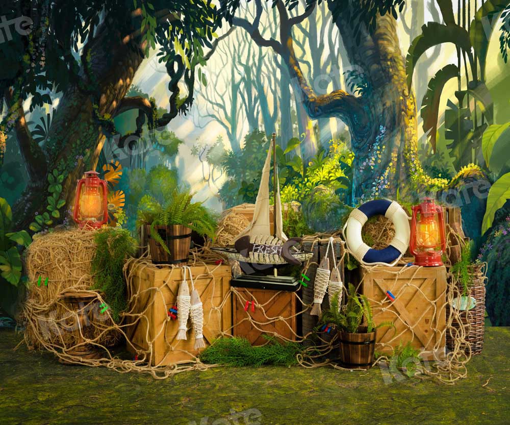 Kate Sommer Hintergrund Wald Junge von Emetselch - Kate Backdrop.de