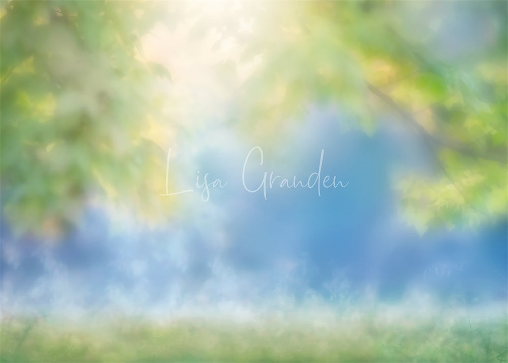 Kate Frühling grüne Blätter Bokeh Hintergrund für Fotografie von Lisa Granden - Kate Backdrop.de