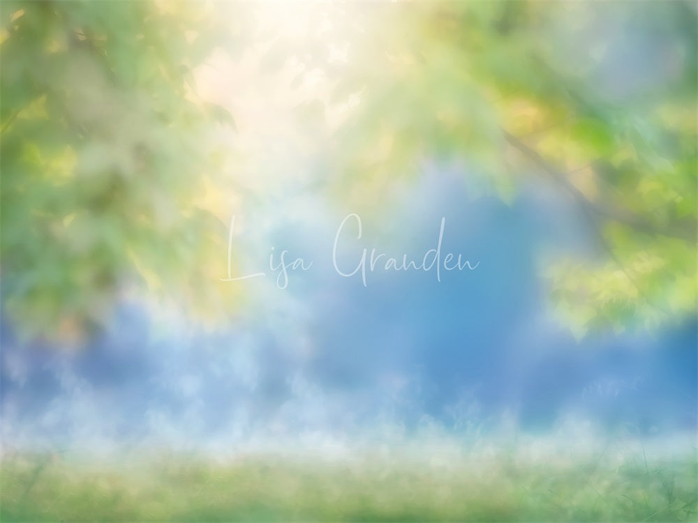 Kate Frühling grüne Blätter Bokeh Hintergrund für Fotografie von Lisa Granden - Kate Backdrop.de