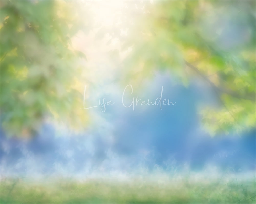 Kate Frühling grüne Blätter Bokeh Hintergrund für Fotografie von Lisa Granden - Kate Backdrop.de