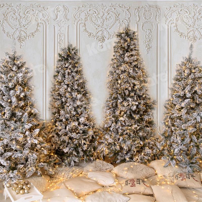 Kate Weihnachten Hintergrund Baum Vintage Wand für Fotografie - Kate Backdrop.de