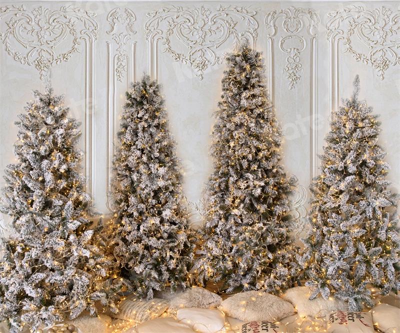 Kate Weihnachten Hintergrund Baum Vintage Wand für Fotografie - Kate Backdrop.de