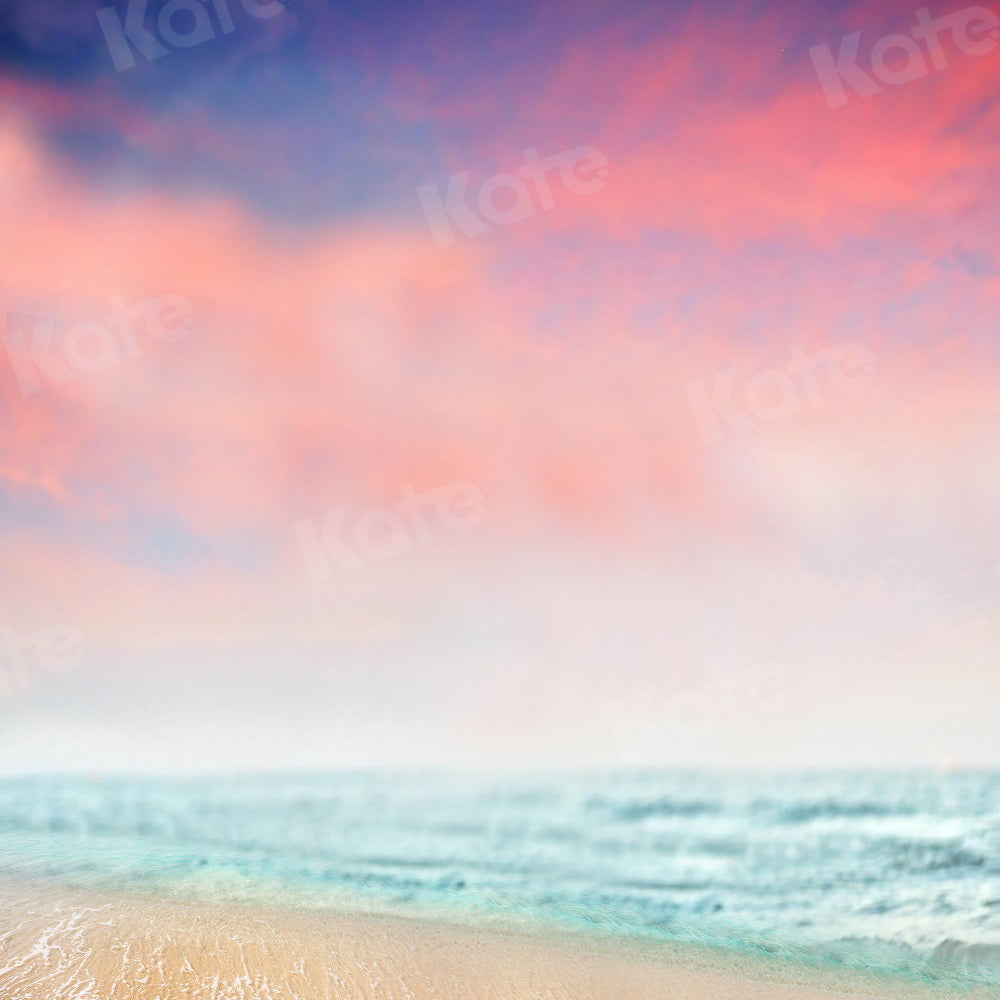 Kate Landschaft Hintergrund Sonnenuntergang Strand Wolke für Fotografie - Kate Backdrop.de