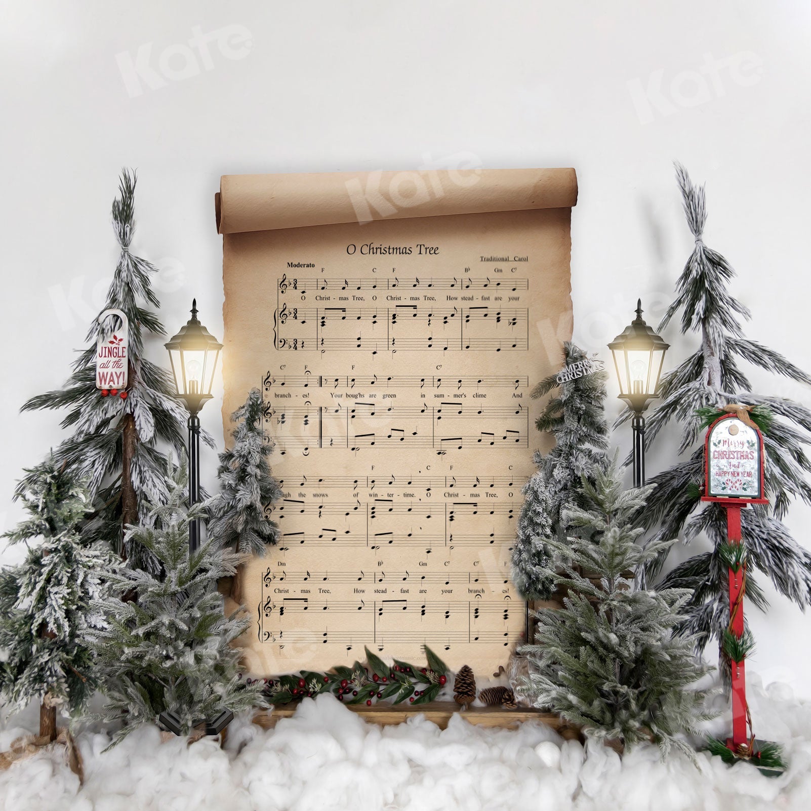Kate Weihnachten Hintergrund Lied Schnee von Uta Mueller Photography