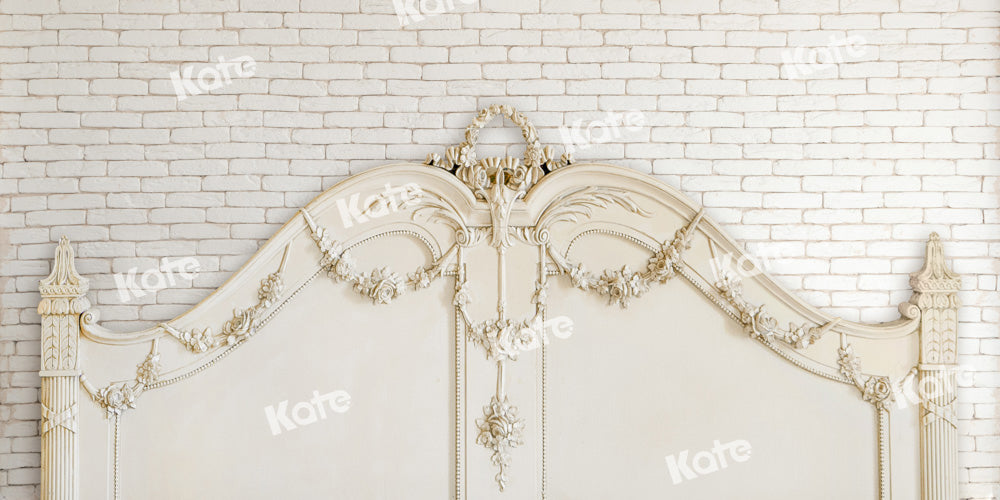 Kate Kopfteil Hintergrund Backstein Wand Beige von Chain Photography - Kate Backdrop.de