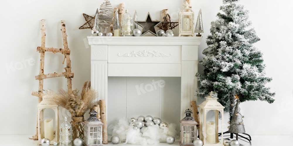 Kate Weihnachten Hintergrund Kamin Stern von Emetselch - Kate Backdrop.de