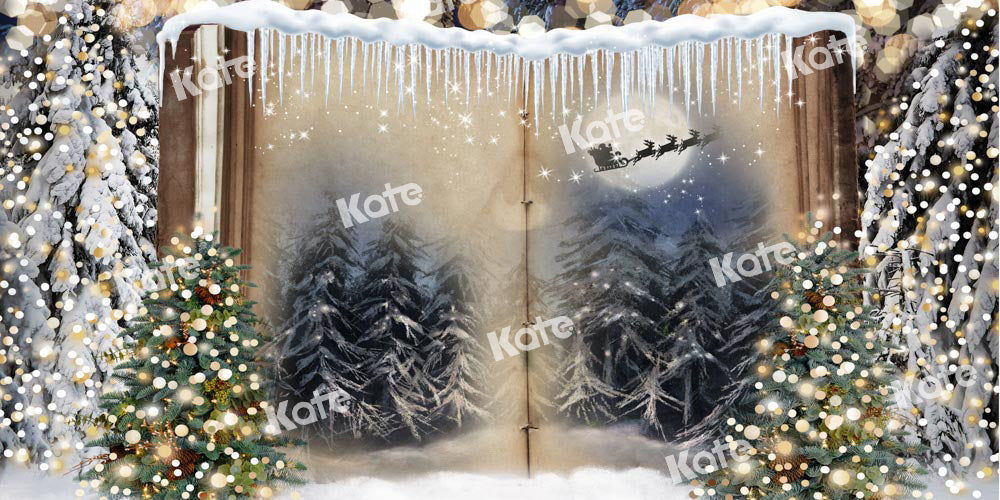 Kate Weihnachten Hintergrund Buch Bokeh von Chain Photography - Kate Backdrop.de