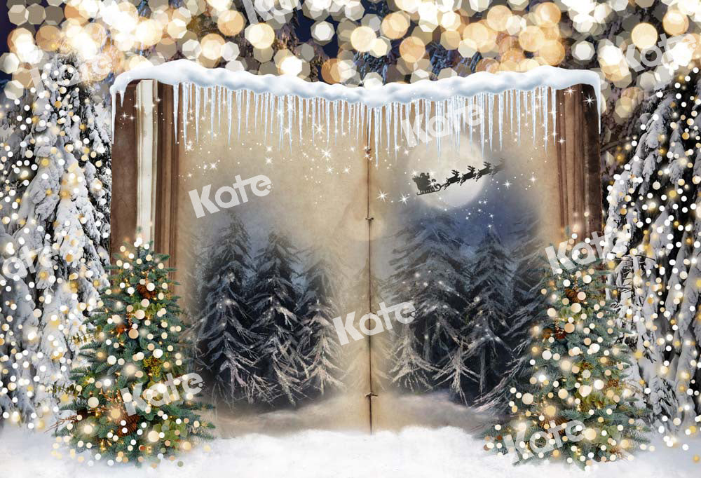 Kate Weihnachten Hintergrund Buch Bokeh von Chain Photography - Kate Backdrop.de