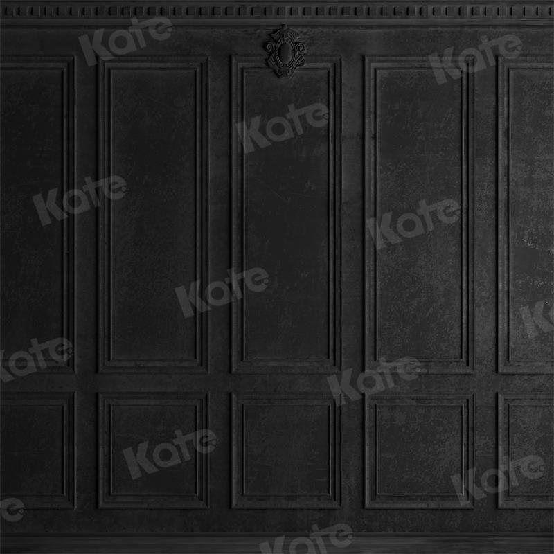 Kate Schwarz Vintage Wand Hochzeit Hintergrund für Fotografie - Kate Backdrop.de