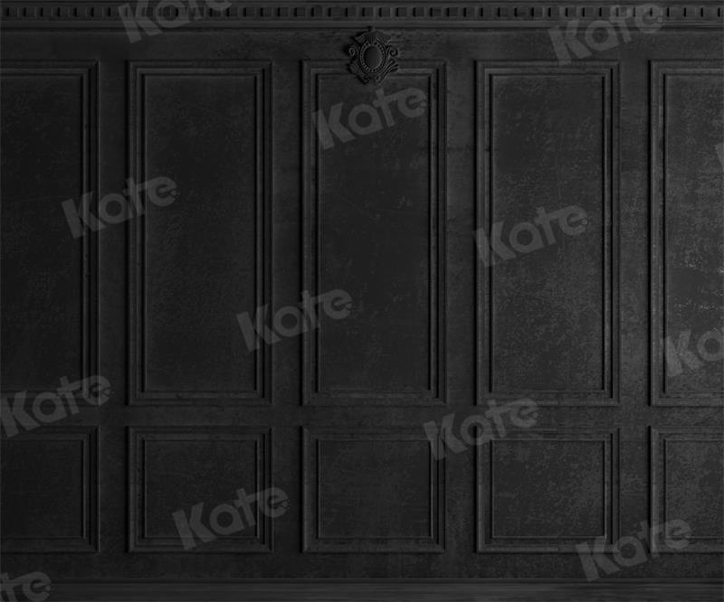 Kate Schwarz Vintage Wand Hochzeit Hintergrund für Fotografie - Kate Backdrop.de