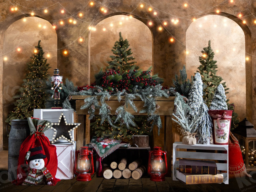 Kate Weihnachten Kamin Kulisse Wand für Fotografie - Kate Backdrop.de