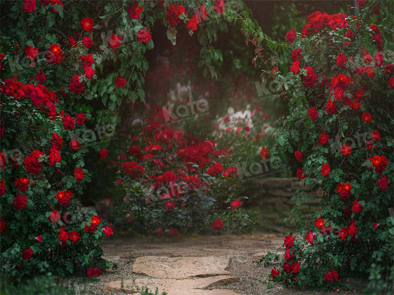 Kate Valentinstag Hintergrund Retro Blumen Garten für Fotografie - Kate Backdrop.de