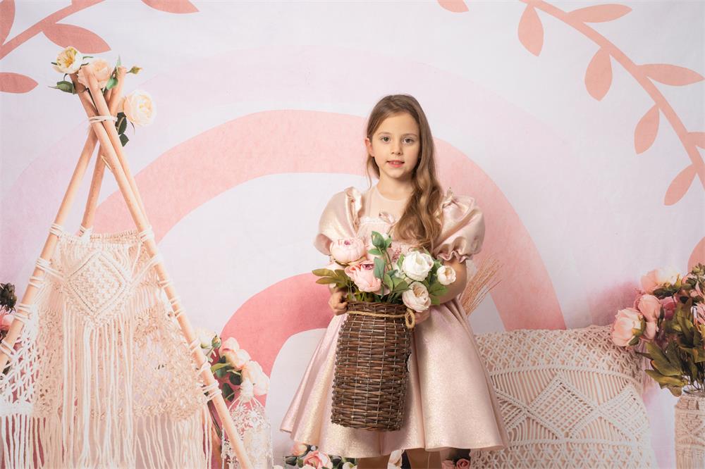 Kate Frühling Boho Regenbogen Zelt Cake Smash Kulisse für Fotografie - Kate Backdrop.de