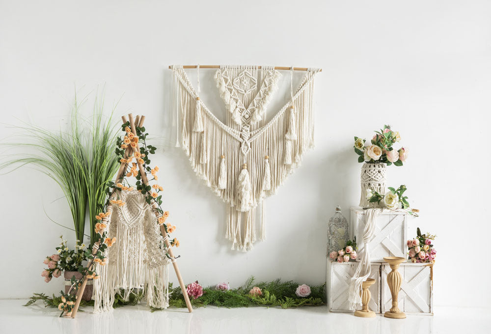 Kate Frühling Boho Blume Zelt Backdrop von Emetselch - Kate Backdrop.de