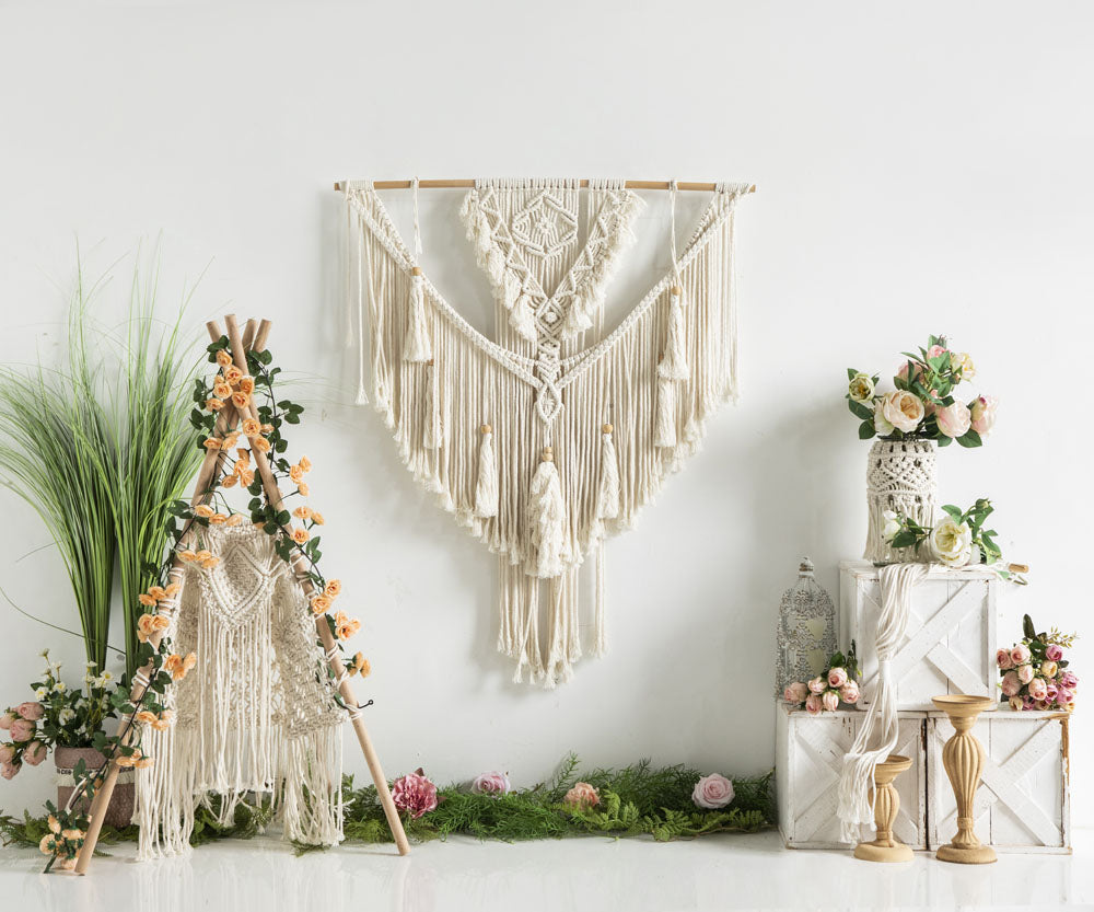 Kate Frühling Boho Blume Zelt Backdrop von Emetselch - Kate Backdrop.de