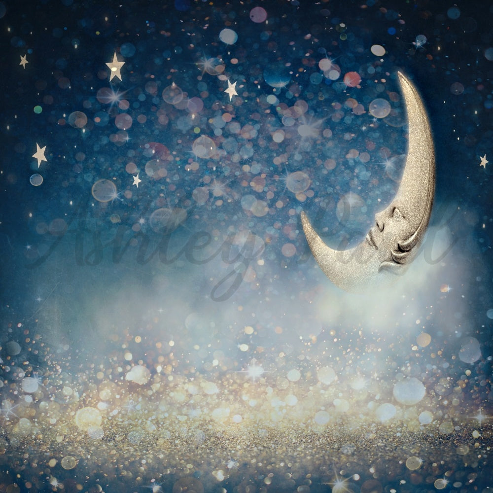 Kate Bokeh Nacht Mond Hintergrund von Ashley Paul - Kate Backdrop.de