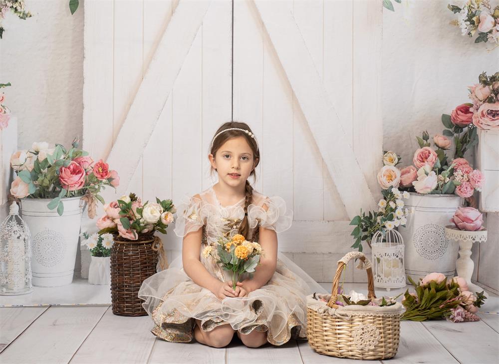 Kate Frühling Blume Holz Elegante Kulisse für Fotografie - Kate Backdrop.de