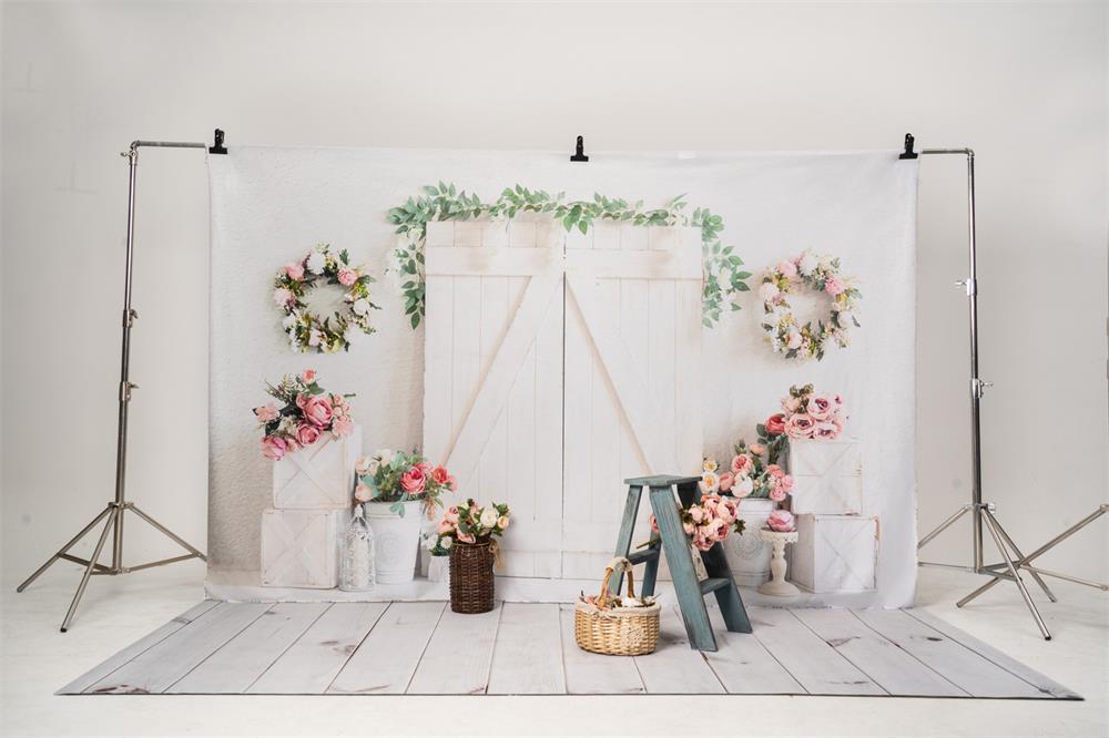 Kate Frühling Blume Holz Elegante Kulisse für Fotografie - Kate Backdrop.de