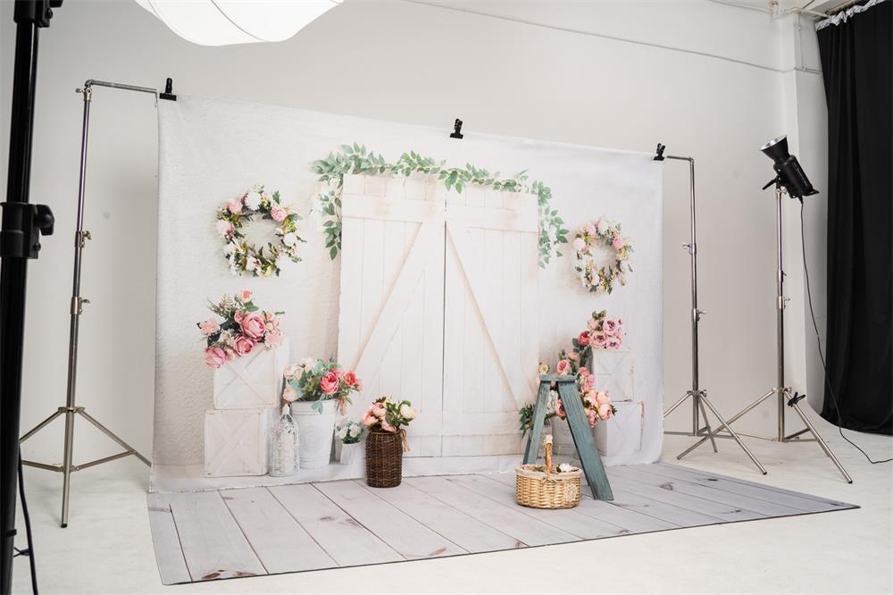 Kate Frühling Blume Holz Elegante Kulisse für Fotografie - Kate Backdrop.de