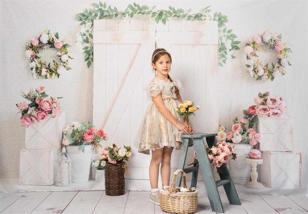 Kate Frühling Blume Holz Elegante Kulisse für Fotografie - Kate Backdrop.de