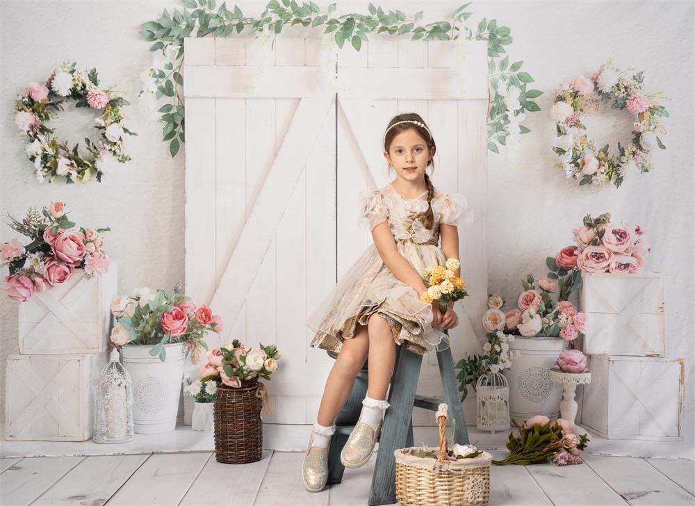 Kate Frühling Blume Holz Elegante Kulisse für Fotografie - Kate Backdrop.de