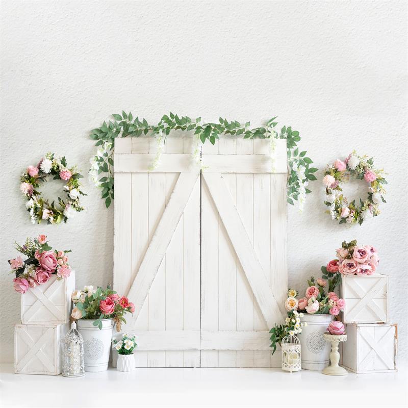 Kate Frühling Blume Holz Elegante Kulisse für Fotografie - Kate Backdrop.de