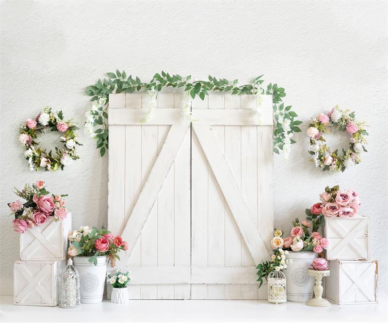 Kate Frühling Blume Holz Elegante Kulisse für Fotografie - Kate Backdrop.de