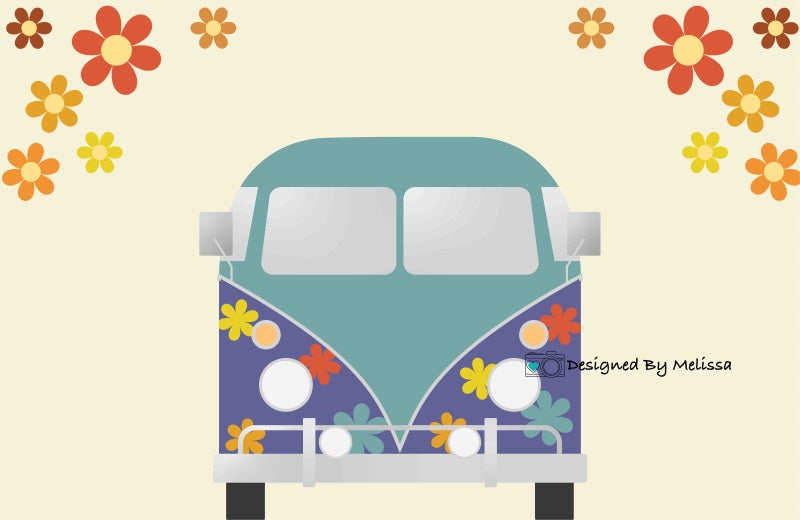 Kate Blaue Blume Van Kulisse von Melissa King - Kate Backdrop.de