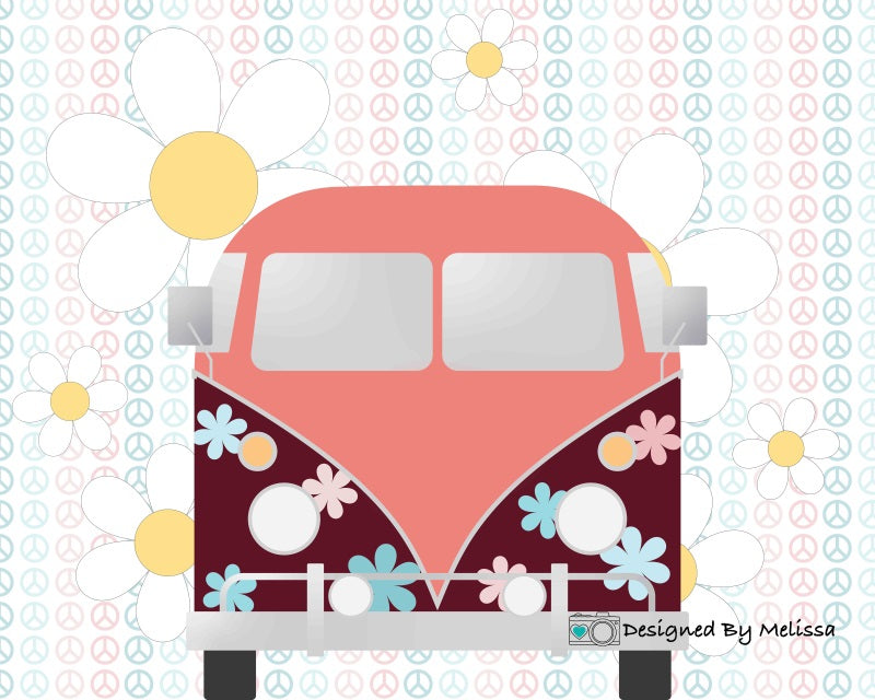 Kate Groovy Peace Kulisse von Melissa King - Kate Backdrop.de