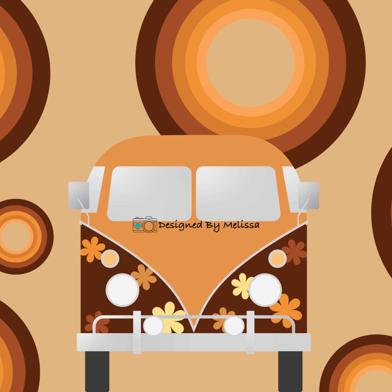 Kate Groovy Van Backdrop Blume von Melissa King - Kate Backdrop.de