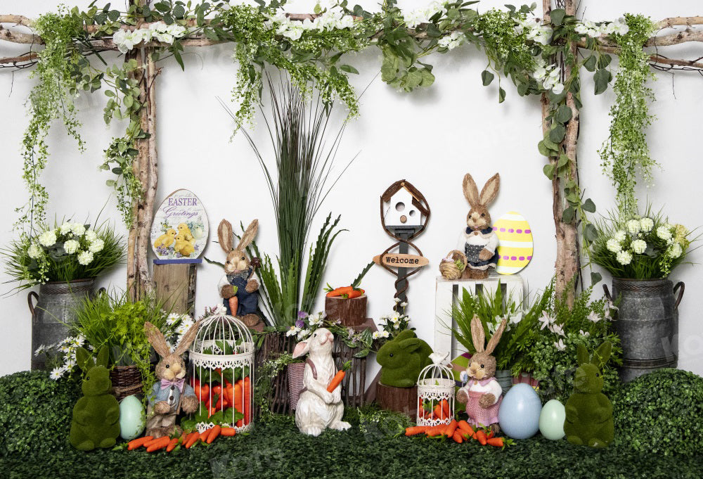 Kate Ostern Hase Dschungel Hintergrund für die Fotografie