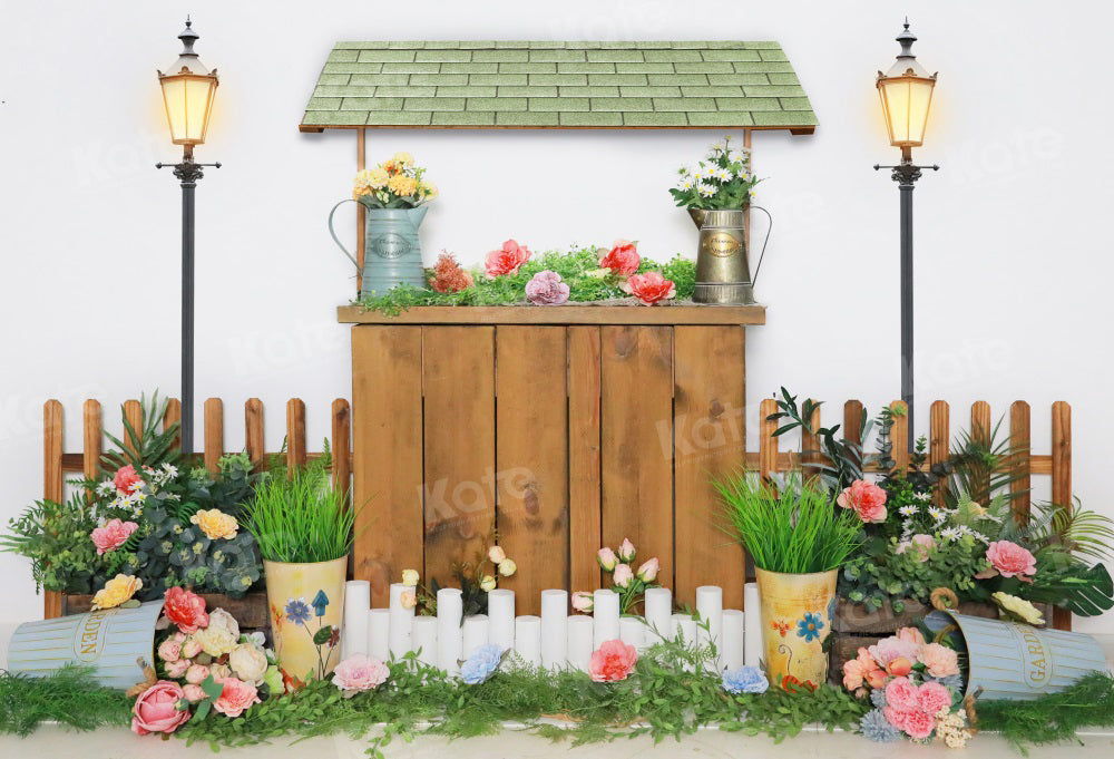 Kate Frühling Blumenladen Hintergrund für Fotografie - Kate Backdrop.de