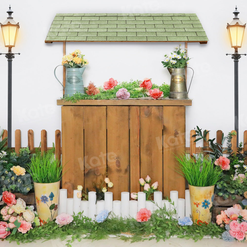 Kate Frühling Blumenladen Hintergrund für Fotografie - Kate Backdrop.de