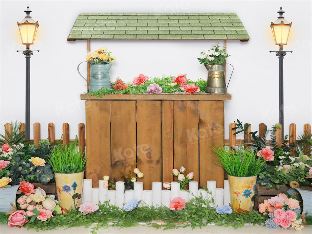 Kate Frühling Blumenladen Hintergrund für Fotografie - Kate Backdrop.de