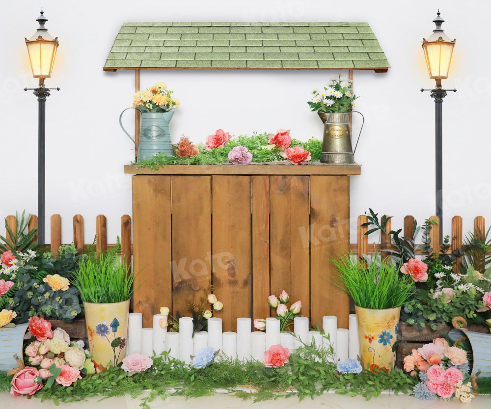 Kate Frühling Blumenladen Hintergrund für Fotografie - Kate Backdrop.de