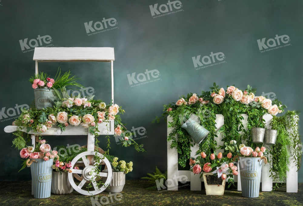 Kate Frühlingsblumen-Wagen-Kulisse von Emetselch - Kate Backdrop.de