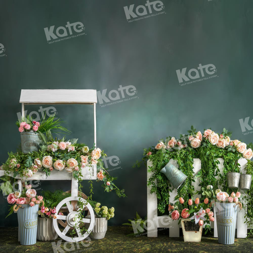 Kate Frühlingsblumen-Wagen-Kulisse von Emetselch - Kate Backdrop.de