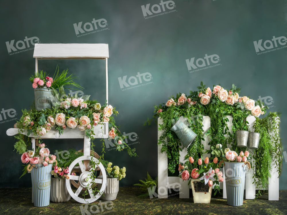 Kate Frühlingsblumen-Wagen-Kulisse von Emetselch - Kate Backdrop.de