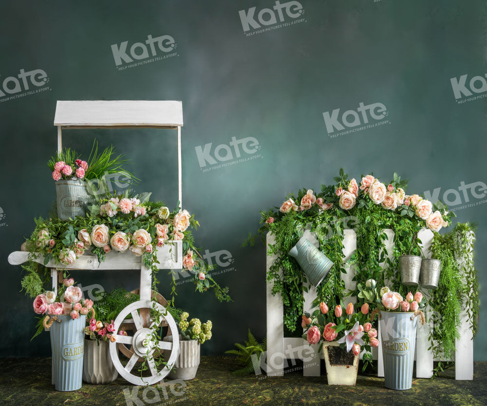Kate Frühlingsblumen-Wagen-Kulisse von Emetselch - Kate Backdrop.de