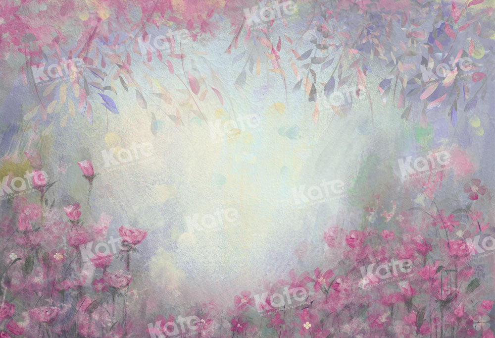 Kate Fine Art Hand gemalt lila florale Hintergrund von GQ - Kate Backdrop.de
