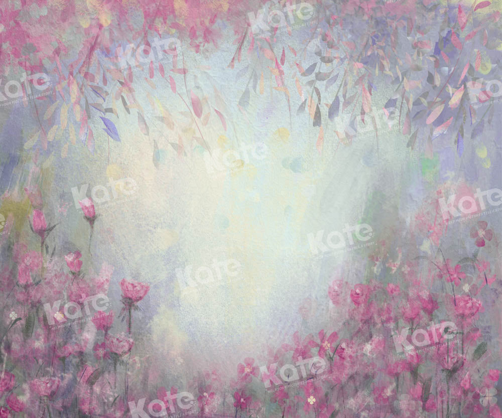 Kate Fine Art Hand gemalt lila florale Hintergrund von GQ - Kate Backdrop.de