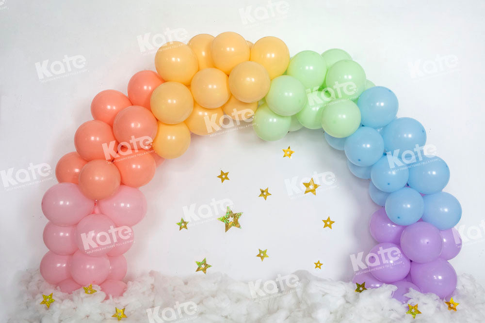Kate Bunte Luftballons Himmel Wolke Cake Smash Kulisse von Emetselch