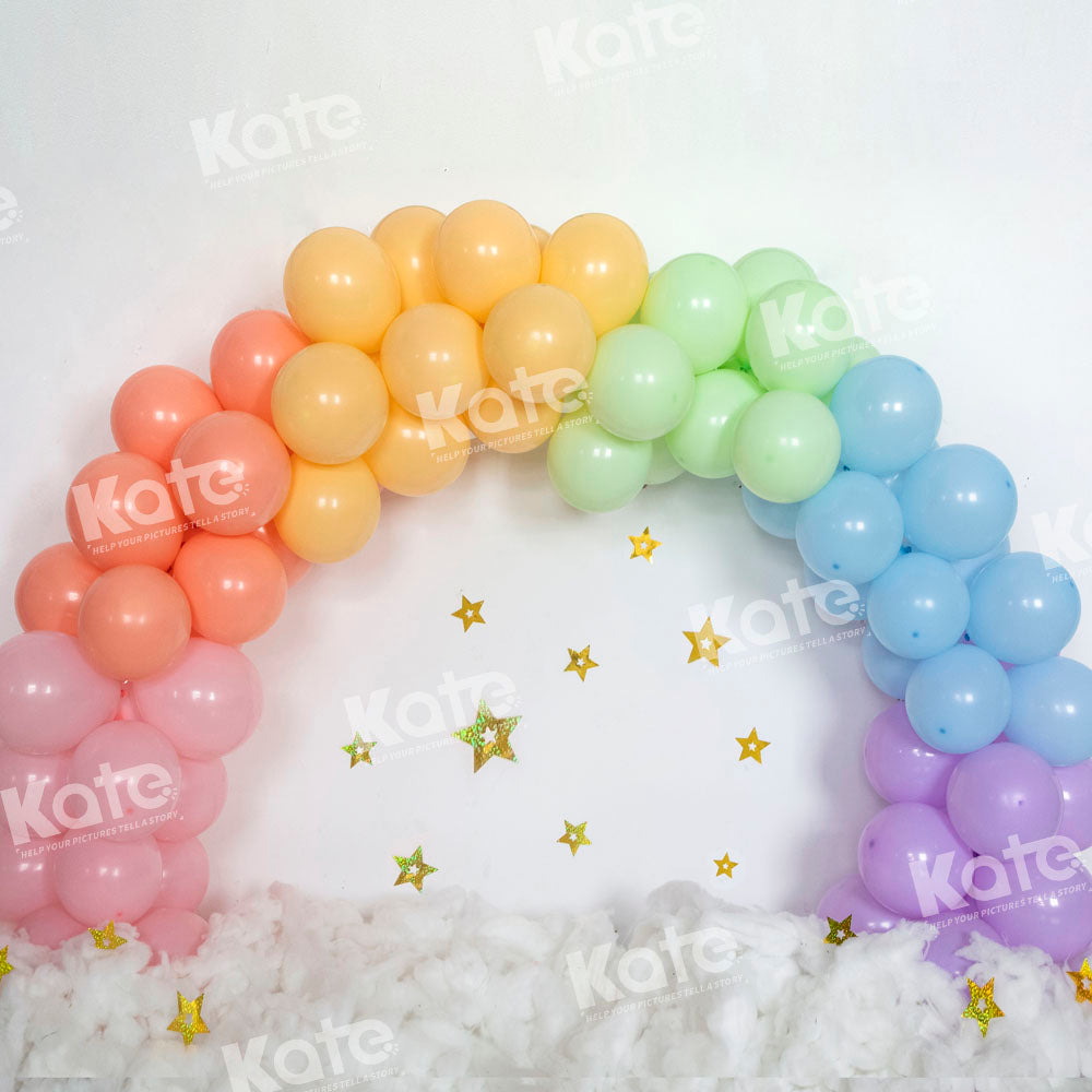 Kate Bunte Luftballons Himmel Wolke Cake Smash Kulisse von Emetselch