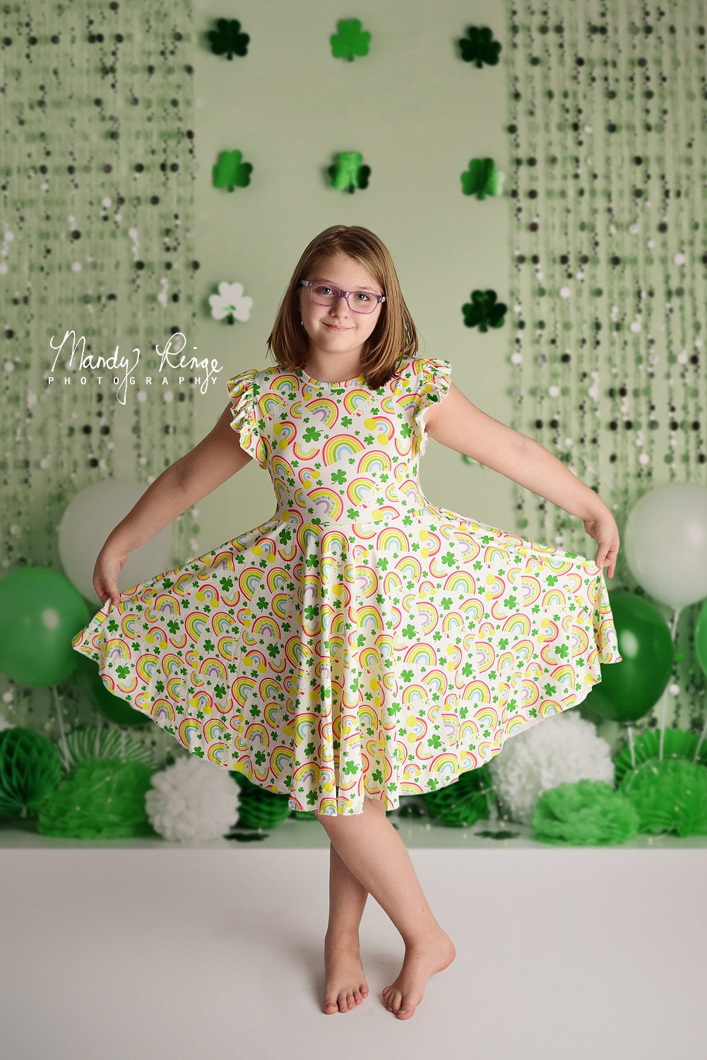 Kate St. Patrick's Day Kleeblatt Party Kulisse von Mandy Ringe Photography - Kate Backdrop.de