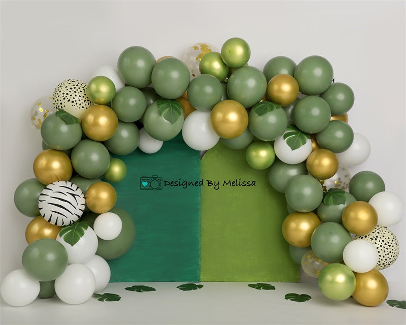 Kate Dschungel Greens Luftballons Kulisse von Melissa King