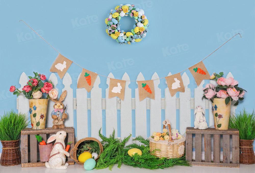 Kate Osterhase Eier Garten Kulisse für Fotografie - Kate Backdrop.de